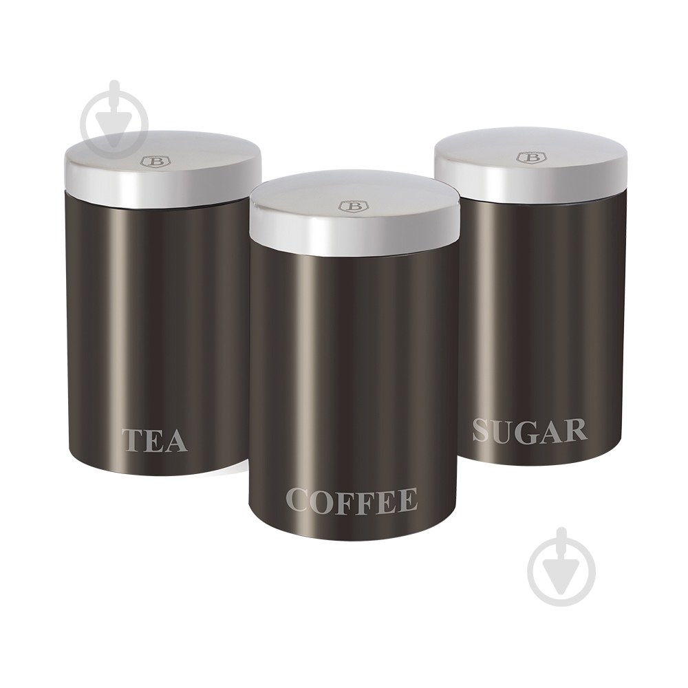 Набор емкостей для хранения Berlinger Haus Metallic Line CARBON Edition BH 1348 - фото 1 Набор емкостей для хранения Berlinger Haus Metallic Line CARBON Edition BH 1348 - фото 1