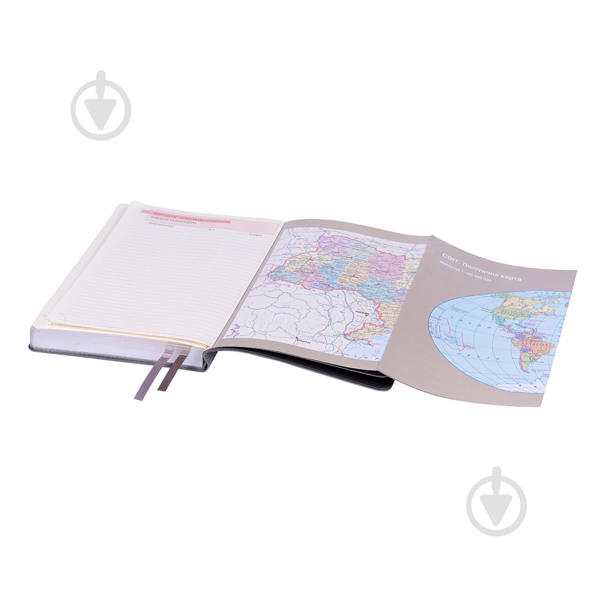 Щоденник датований Boss сірий лінія Leo Planner A5 2021 - фото 5