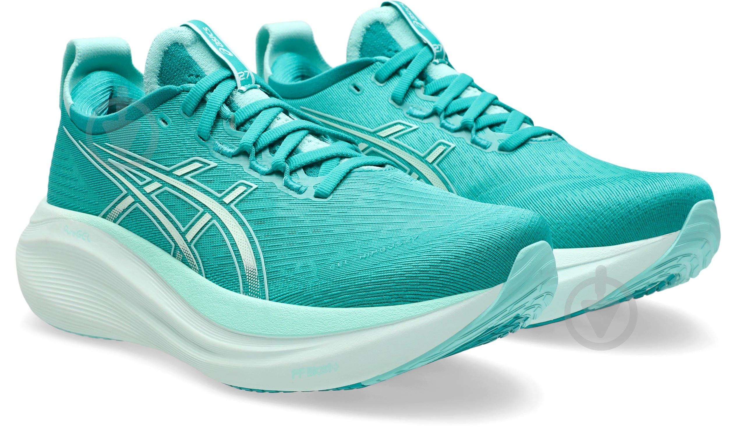 Кроссовки женские Asics GEL-NIMBUS 27 1012B753-400 р.38 бирюзовые - фото 4 Кроссовки женские Asics GEL-NIMBUS 27 1012B753-400 р.38 бирюзовые - фото 4