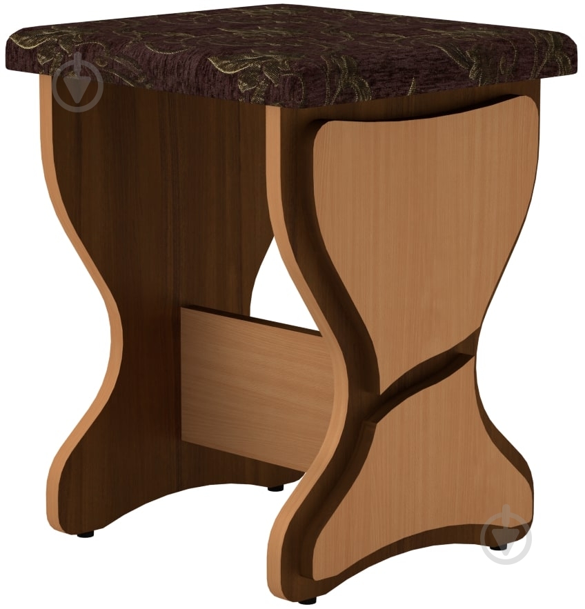 Табурет Компанит Т-3 бостон шоколад / бук - фото 1 Табурет Компанит Т-3 бостон шоколад / бук - фото 1