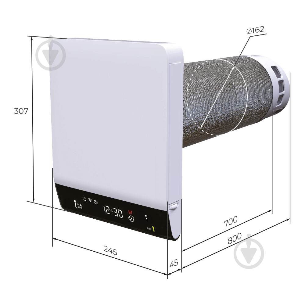 Рекуператор Вентс Брізі 160-E L07 - фото 7