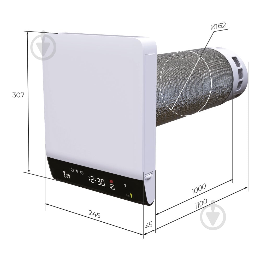 Рекуператор Вентс Брізі 160-E L1 - фото 7