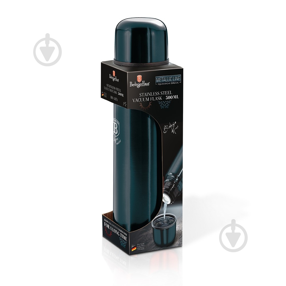 Термос Berlinger Haus Metallic Line AQUAMARINE Edition 0,5 л BH 1981 - фото 1