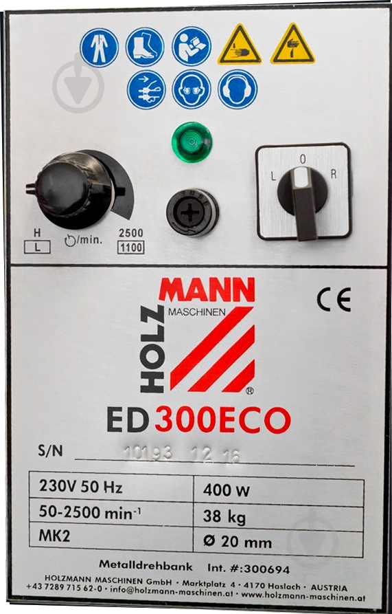 Станок токарный Holzmann ED300ECO_230V - фото 4