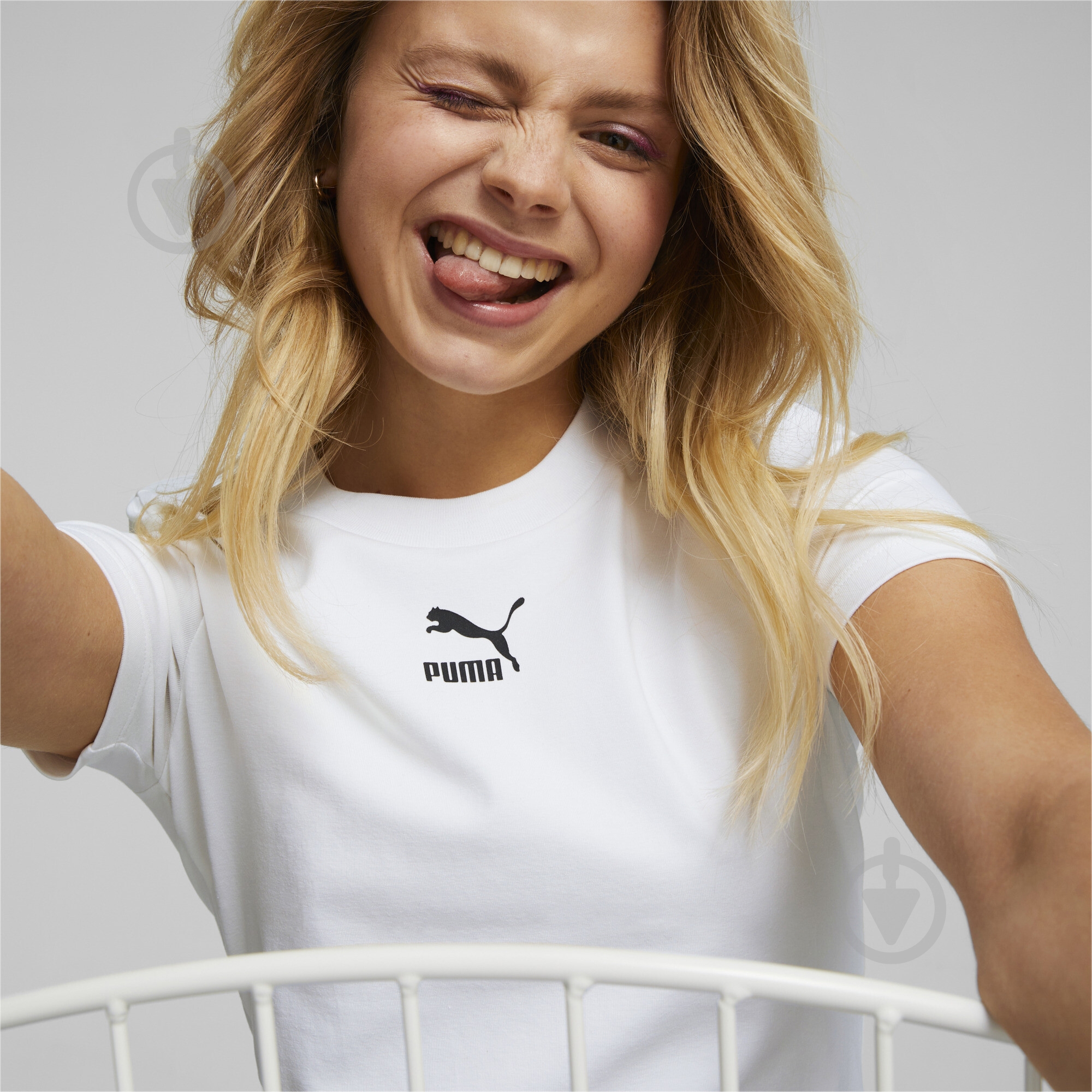 Футболка Puma Classics Slim Tee 53561002 р.XL белый - фото 4 Футболка Puma Classics Slim Tee 53561002 р.XL белый - фото 4