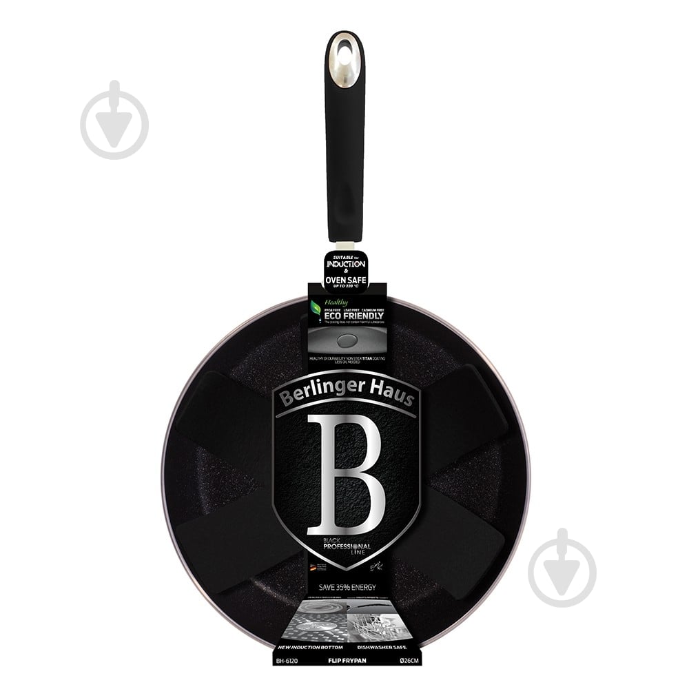 Сковорода Berlinger Haus Black Professional Line 26 см BH 6120 - фото 2