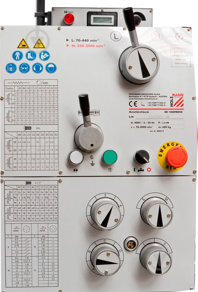Станок токарный Holzmann ED1000FB_400V - фото 4