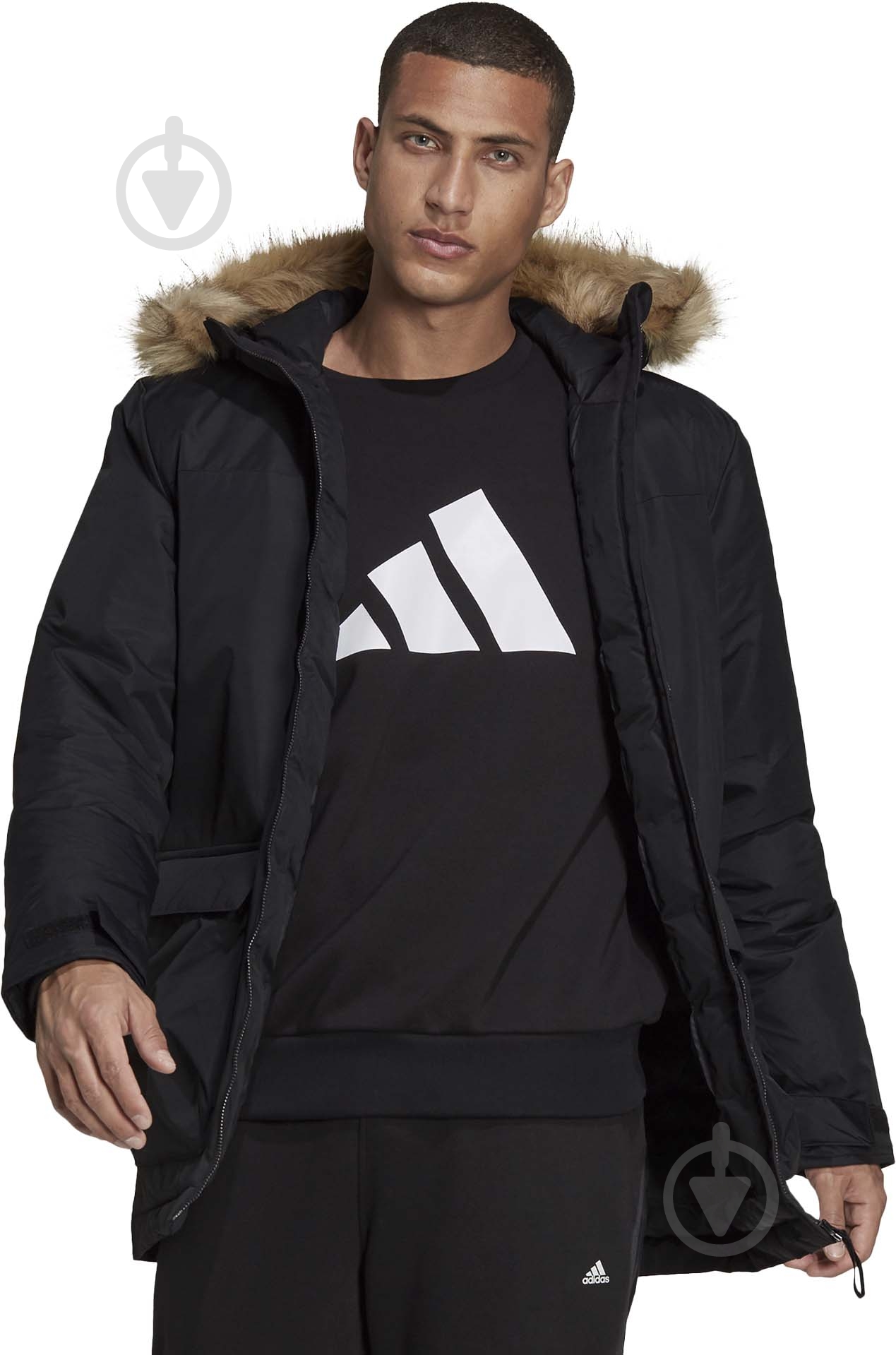 Куртка-парка мужская зимняя Adidas UTILITAS HO PKA GT1699 р.S черная - фото 2