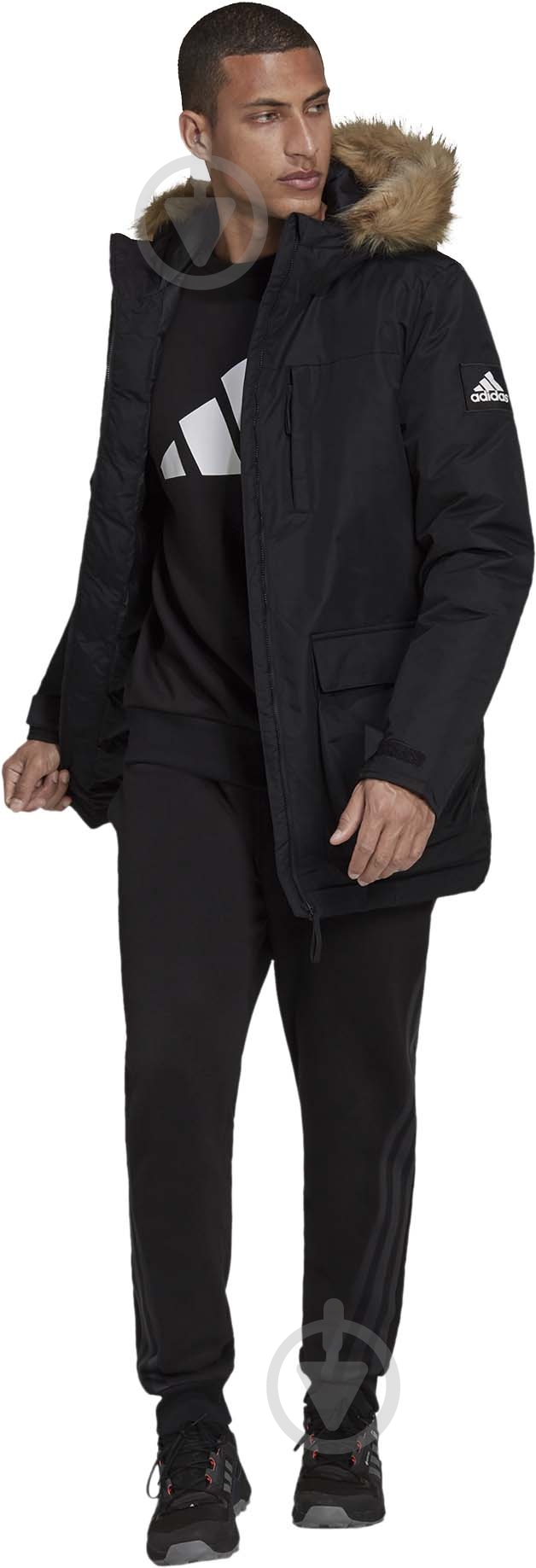 Куртка-парка мужская зимняя Adidas UTILITAS HO PKA GT1699 р.S черная - фото 6
