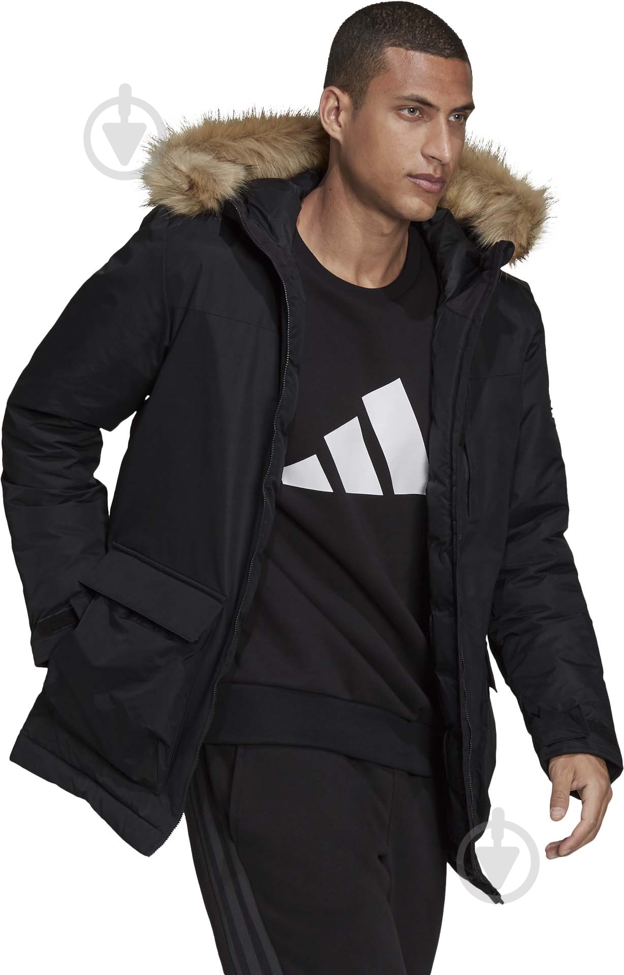 Куртка-парка мужская зимняя Adidas UTILITAS HO PKA GT1699 р.S черная - фото 7