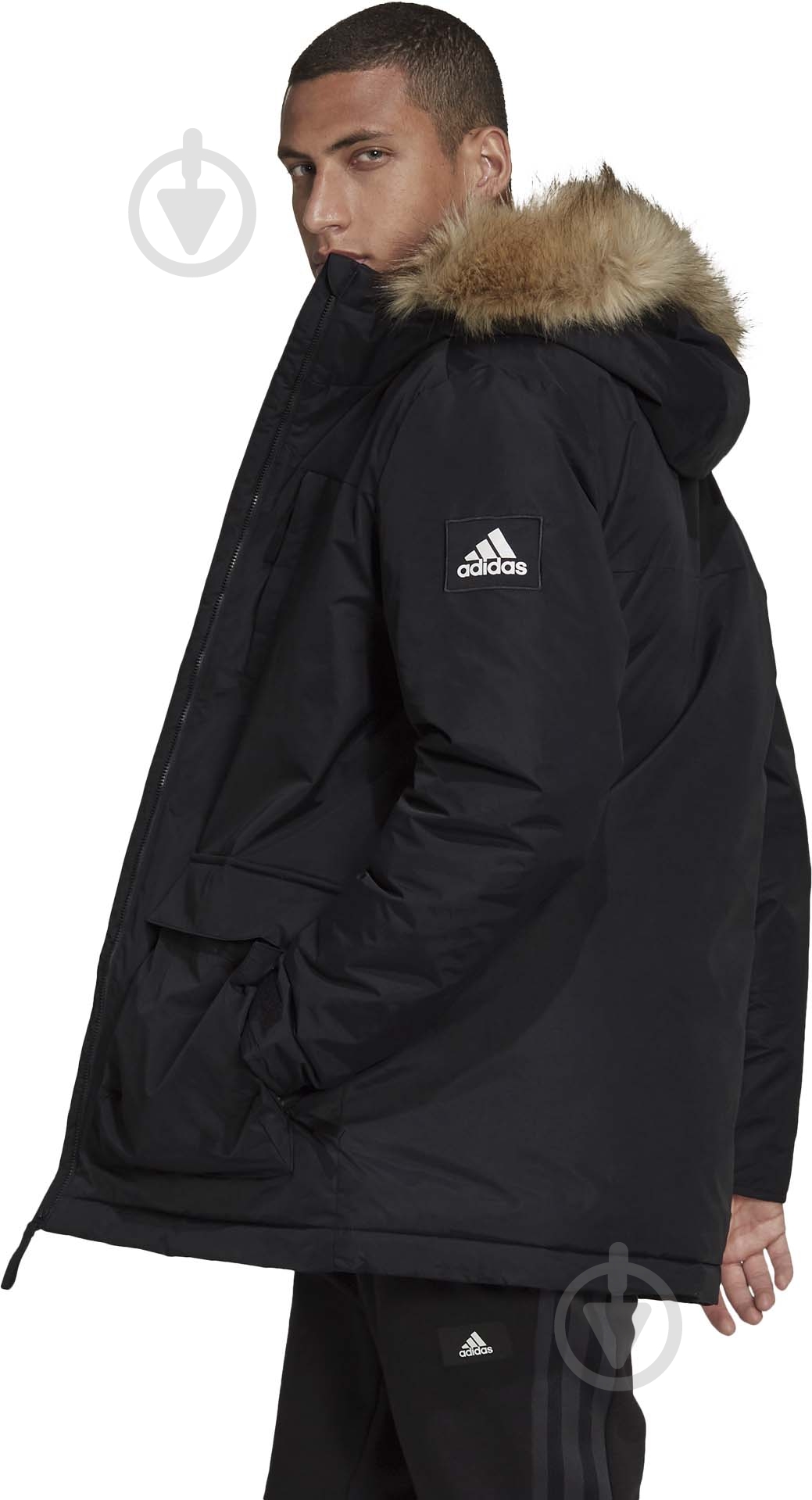 Куртка-парка мужская зимняя Adidas UTILITAS HO PKA GT1699 р.S черная - фото 8