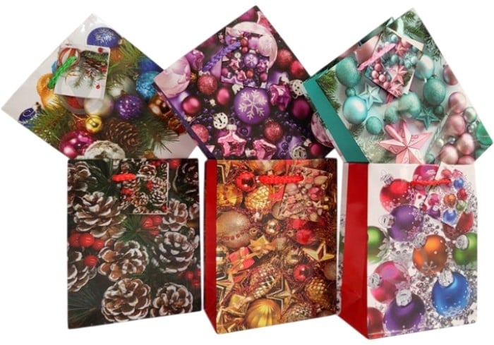 Пакет подарочный Новогодний фотомикс 15x12x5,5 см Гулівер Країна - фото 1