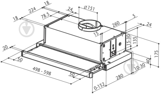 Вытяжка Faber Flexa AM/X A60 - фото 4