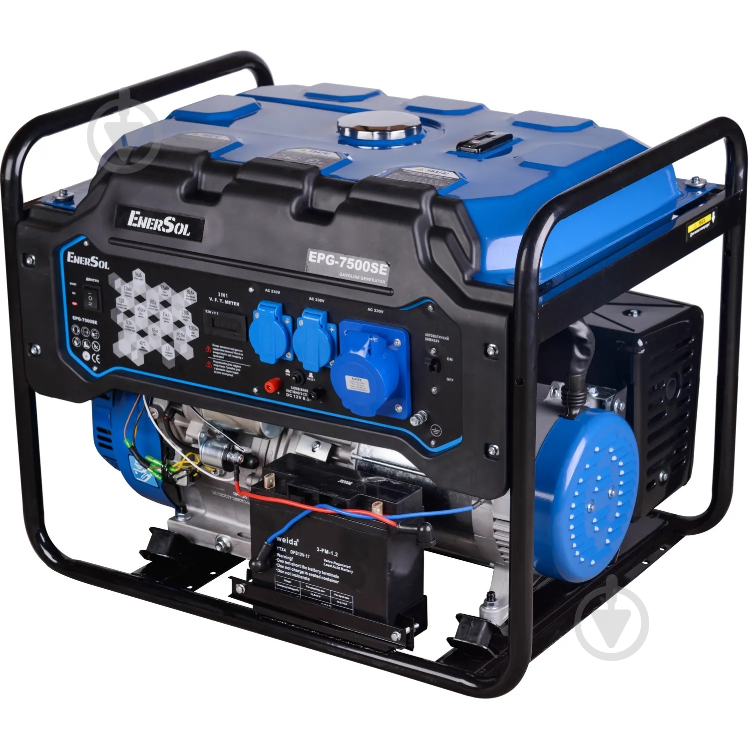 Генератор бензиновый EnerSol 7 кВт / 7,5 кВт 220 В EPG-7500SE - фото 2 Генератор бензиновый EnerSol 7 кВт / 7,5 кВт 220 В EPG-7500SE - фото 2