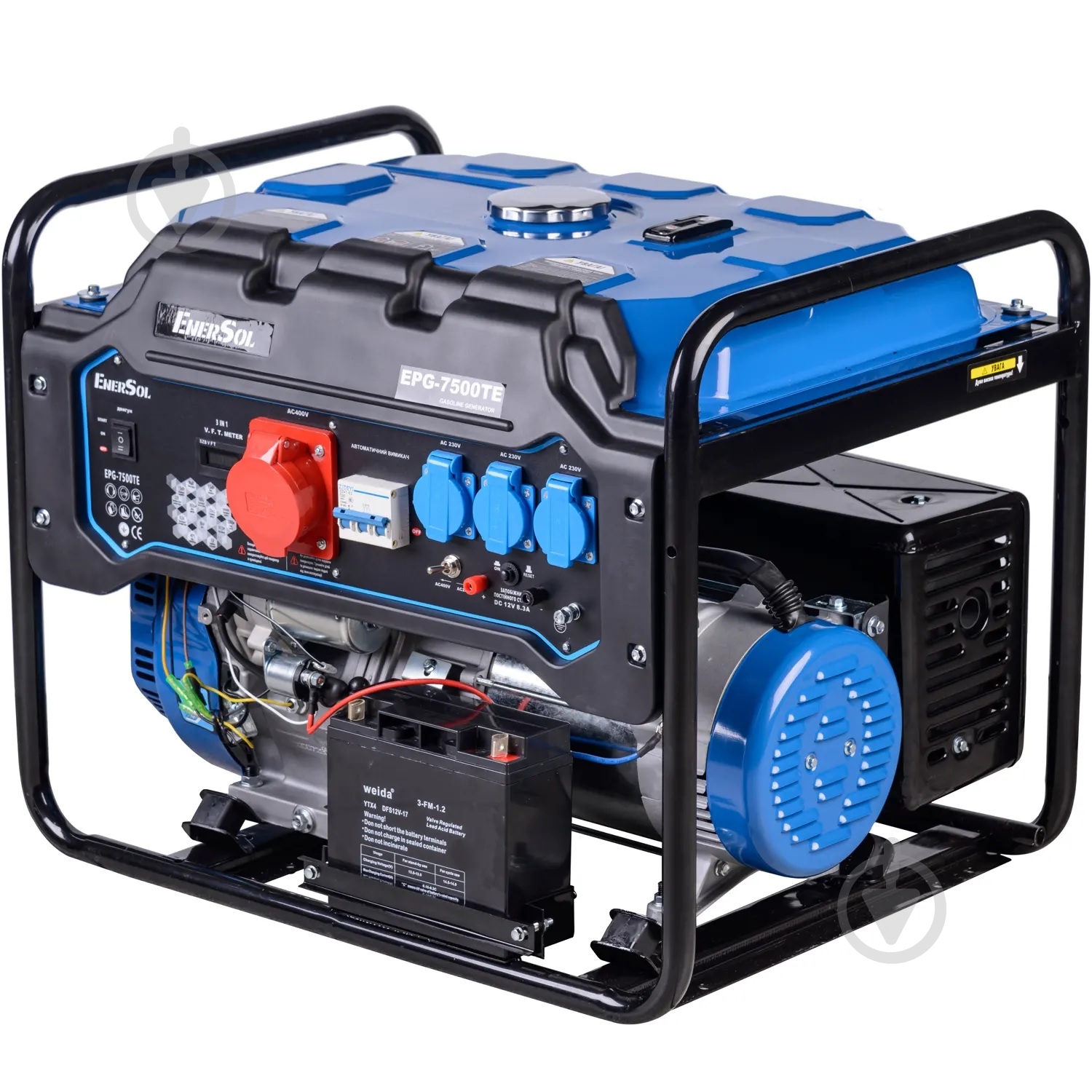 Генератор бензиновый EnerSol 7 кВт / 7,5 кВт 400 В EPG-7500TE - фото 2 Генератор бензиновый EnerSol 7 кВт / 7,5 кВт 400 В EPG-7500TE - фото 2