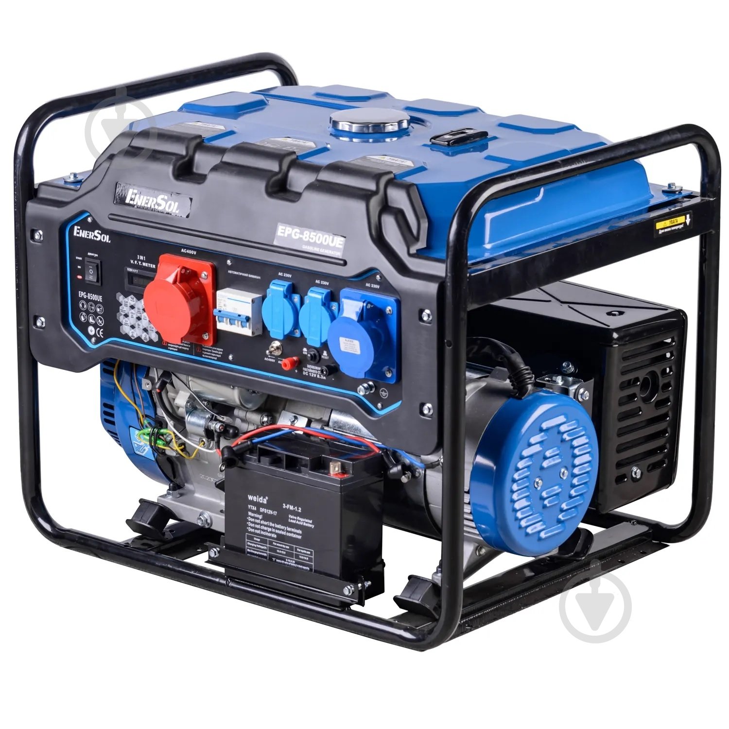 Генератор бензиновый EnerSol 8 кВт / 8,5 кВт 400 В EPG-8500UE - фото 2