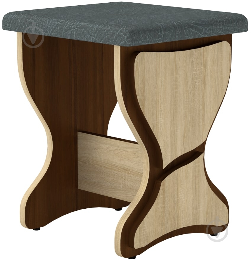 Табурет Компанит Т-3 серый / дуб сонома - фото 1 Табурет Компанит Т-3 серый / дуб сонома - фото 1