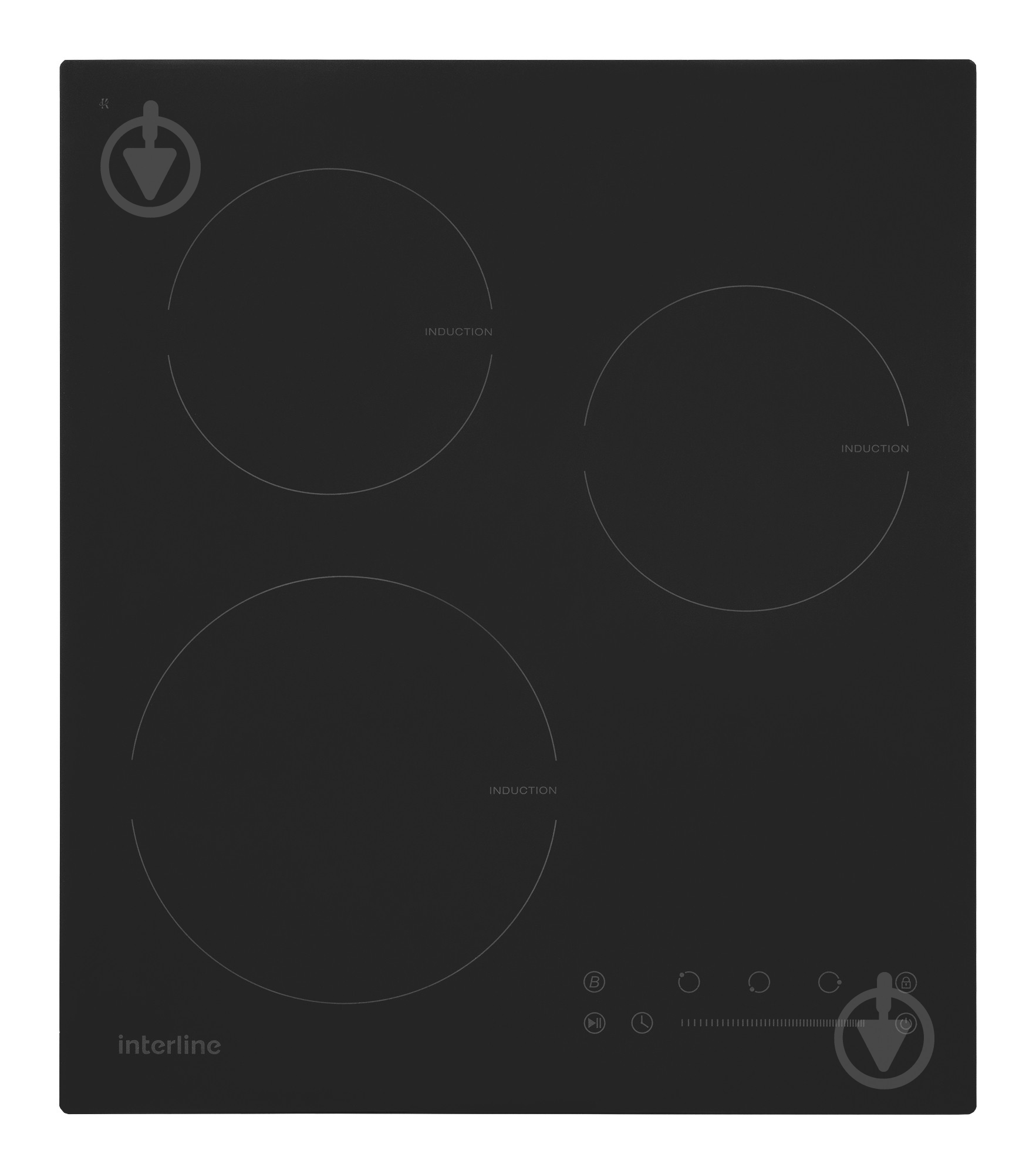 Варочная поверхность индукционная Interline HIV 348 SPT BA - фото 1