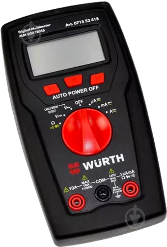 Мультиметр цифровой WURTH MM 600 TRMS 071553415 - фото 1