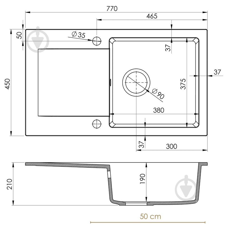 Мойка для кухни FERRUM FER.P.1KDO Sink Quality - фото 3