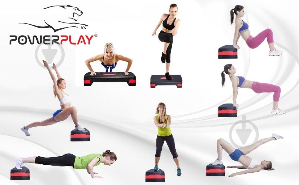 Степ-платформа PowerPlay 4328 black/red - фото 5