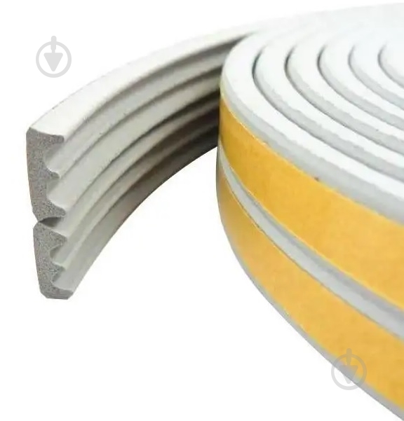 Ущільнювач E-подібний A.T.T. 9х4 мм подвійний білий - фото 1 Ущільнювач E-подібний A.T.T. 9х4 мм подвійний білий - фото 1