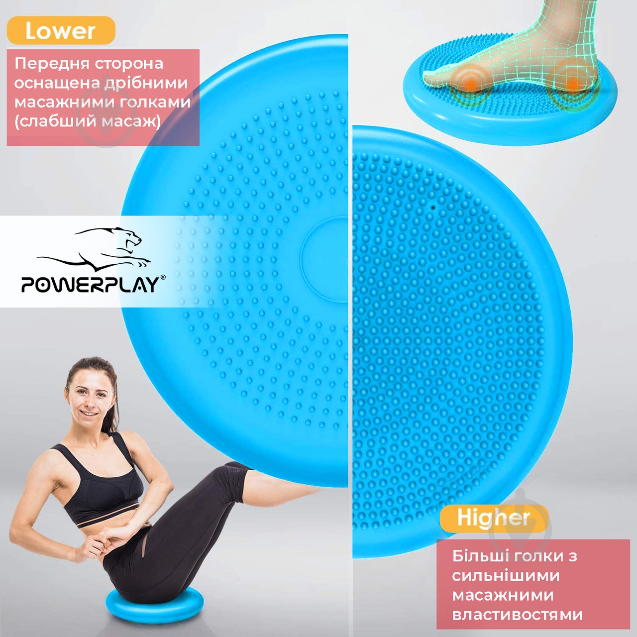 Балансировочная платформа PowerPlay 4009 Blue - фото 3