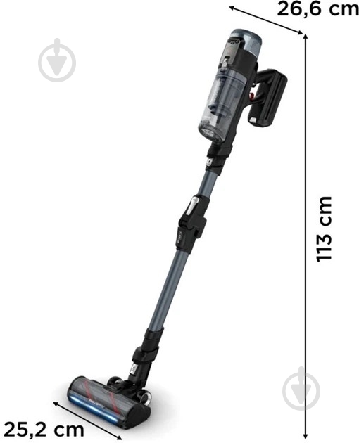 Пылесос аккумуляторный Rowenta X-Force Flex 16.60 Animal RH9C71E0 black - фото 3 Пылесос аккумуляторный Rowenta X-Force Flex 16.60 Animal RH9C71E0 black - фото 3