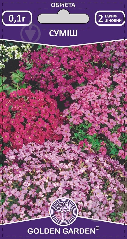 Семена Golden Garden обриета смесь 0,1 г - фото 1 Семена Golden Garden обриета смесь 0,1 г - фото 1