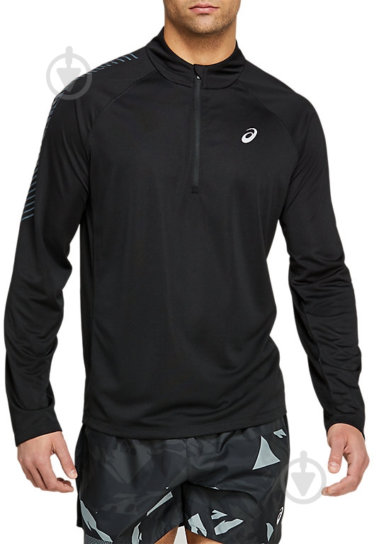 Джемпер Asics ICON LS 1/2 ZIP 2011B053-001 р. S черный - фото 1