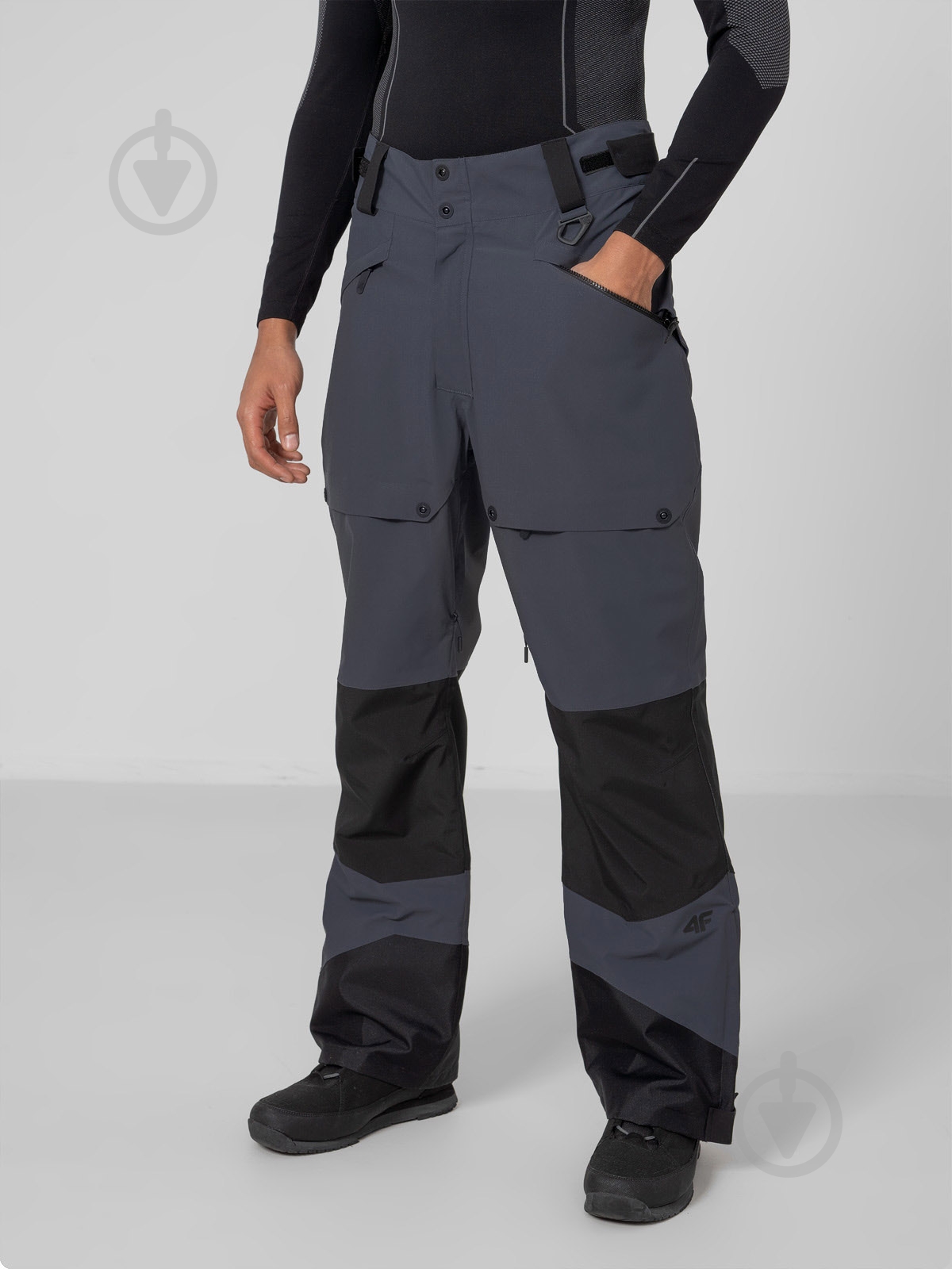 Брюки 4F SNOWBOARD TROUSERS SPMS001 H4Z22-SPMS001-22S р. L синий - фото 2 Брюки 4F SNOWBOARD TROUSERS SPMS001 H4Z22-SPMS001-22S р. L синий - фото 2