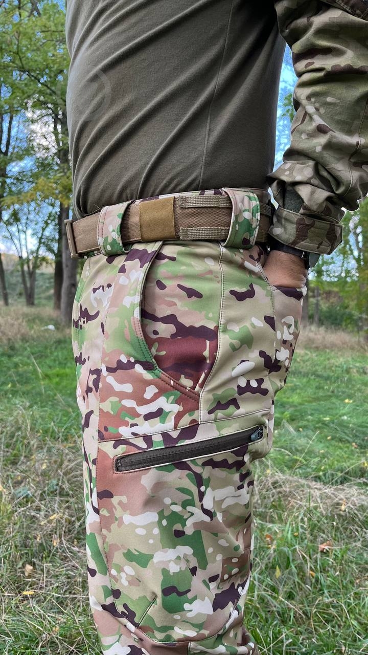 Брюки тактические PROF 4.5.0 SOFT SHELL Мультикам р. XXXL multicam (PR_SHSM_902382) - фото 13