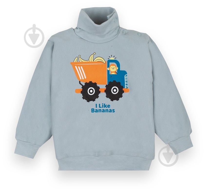 Свитер для мальчика GABBI Зооленд р.80 серый SV-20-21-2 - фото 1