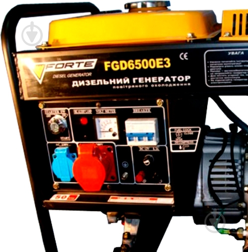Генератор дизельный Forte 6500000 5 кВт / 5,5 кВт 380 В FGD6500E3 - фото 2