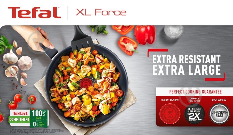 Сковорода wok Tefal XL Intense 28 см C3841953 - фото 11