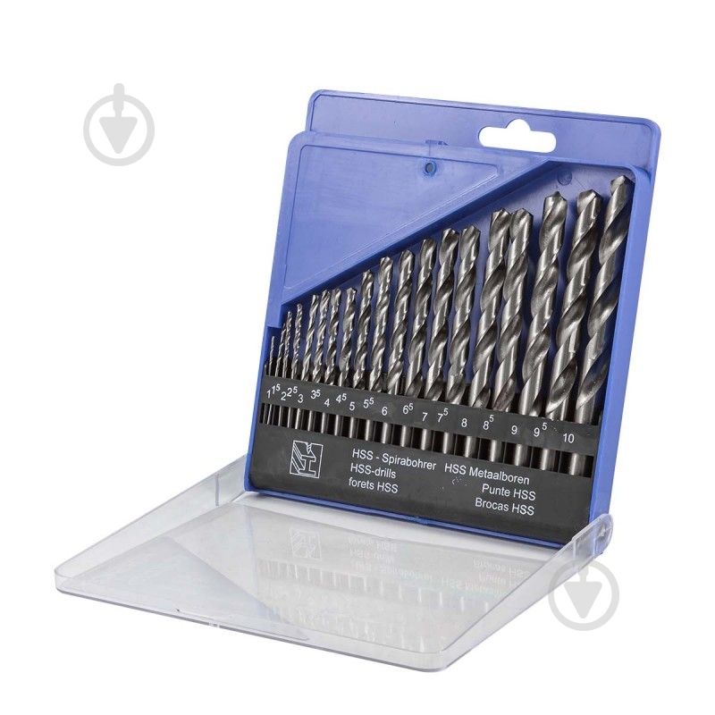 Набір свердел по металу Forsage 19 шт. F-DBS19 - фото 4 Набір свердел по металу Forsage 19 шт. F-DBS19 - фото 4