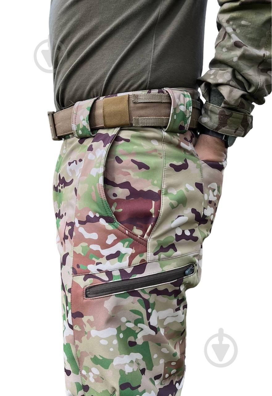 Брюки тактические PROF 4.5.0 SOFT SHELL Мультикам р. XL multicam (PR_SHSM_902380) - фото 7