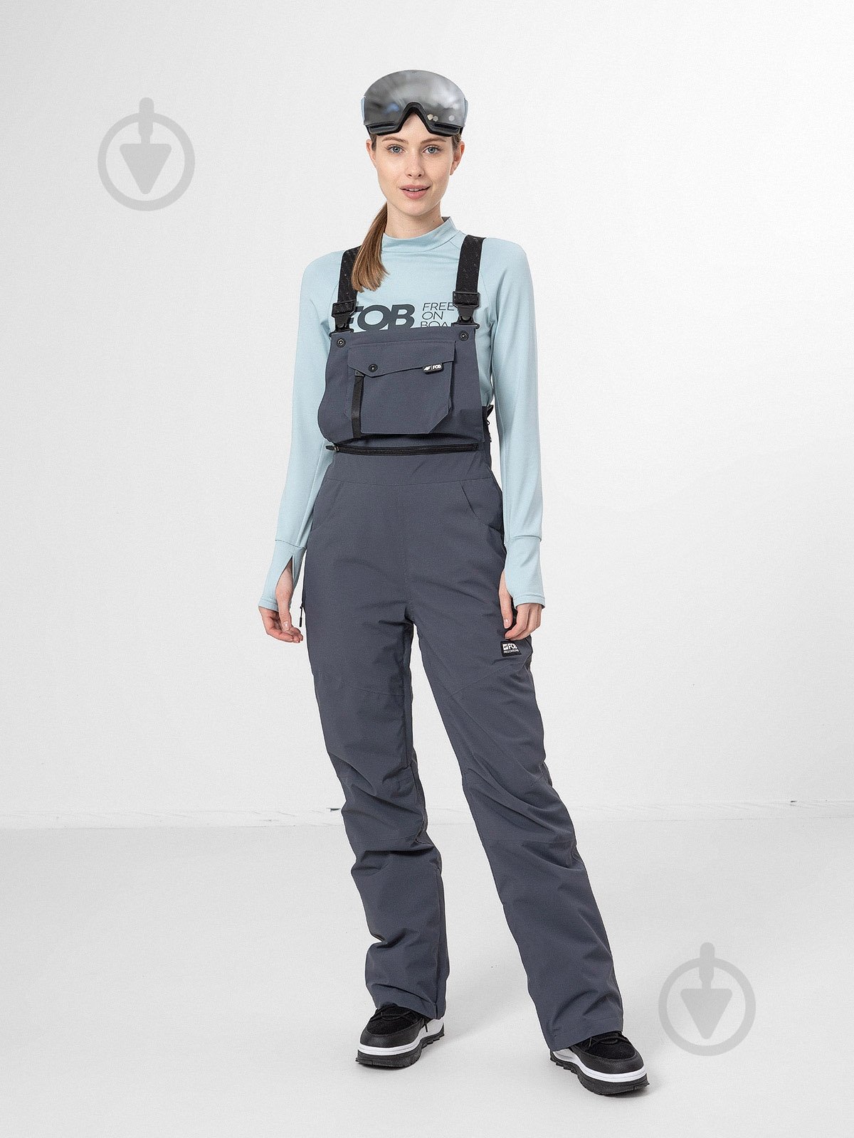 Брюки 4F WOSNOWBOARD TROUSERS SPDS002 H4Z22-SPDS002-23S р. XS серый - фото 1