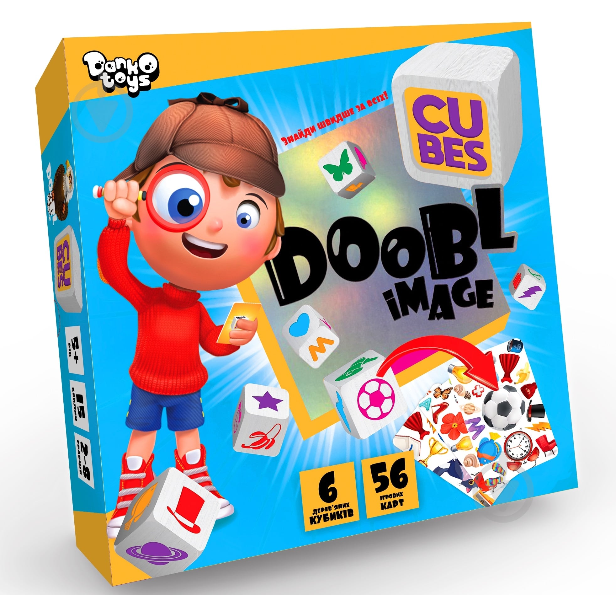 Игра настольная Danko Toys Doobl Image Cubes (укр) DBI-04-01U - фото 1 Игра настольная Danko Toys Doobl Image Cubes (укр) DBI-04-01U - фото 1