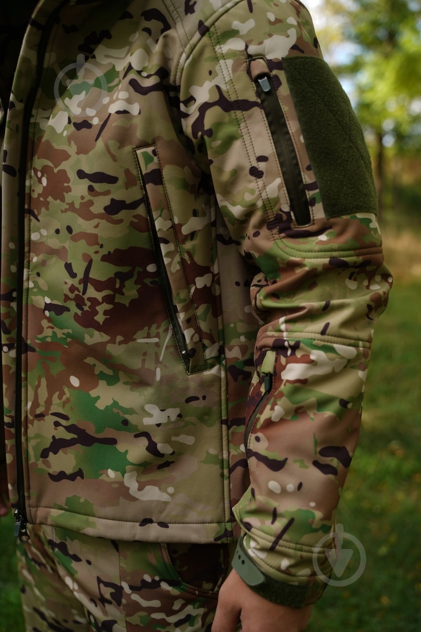 Куртка PROF 4.5.0 тактическая SOFT SHELL PR_KSM_366263 р.XL multicam - фото 8