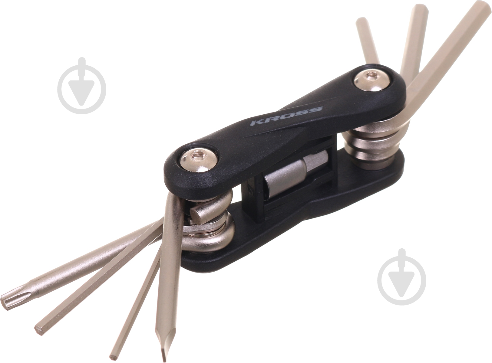 Мультитул велосипедный Kross FOOLDING TOOL SMART 8 - 8 FUNCTION BK T4CKU000162 хром - фото 2