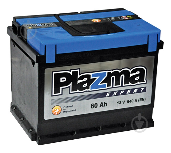 Аккумулятор автомобильный PLAZMA Expert 60Ah 540A 12V «+» справа - фото 1