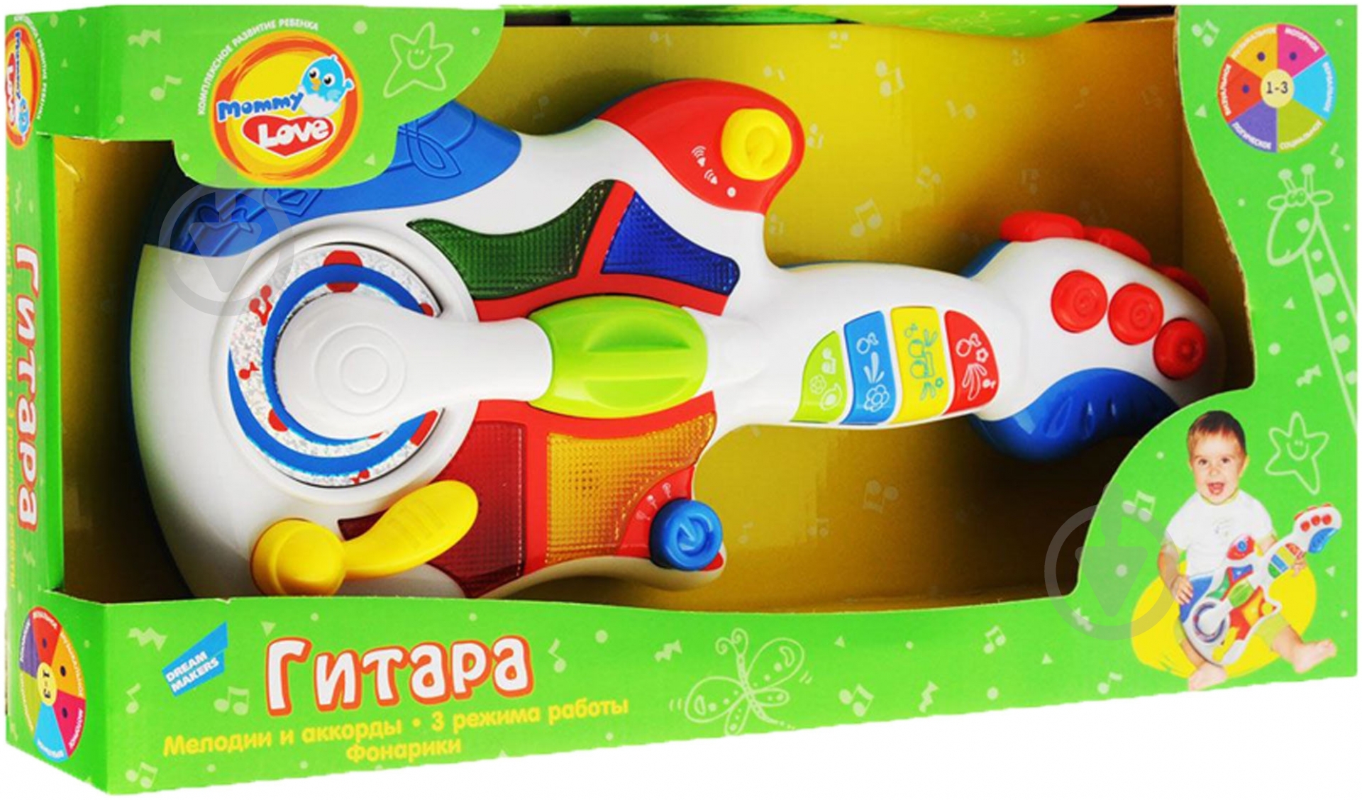 Іграшка розвивальна Расти Большой Гітара WD3646 - фото 2 Іграшка розвивальна Расти Большой Гітара WD3646 - фото 2