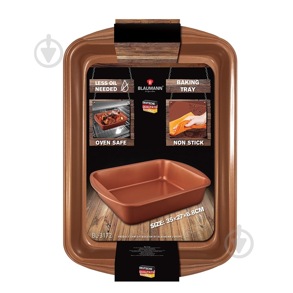 Форма для выпекания Blaumann Le Chef Line 35х27х6,8 см BL 3172 - фото 2