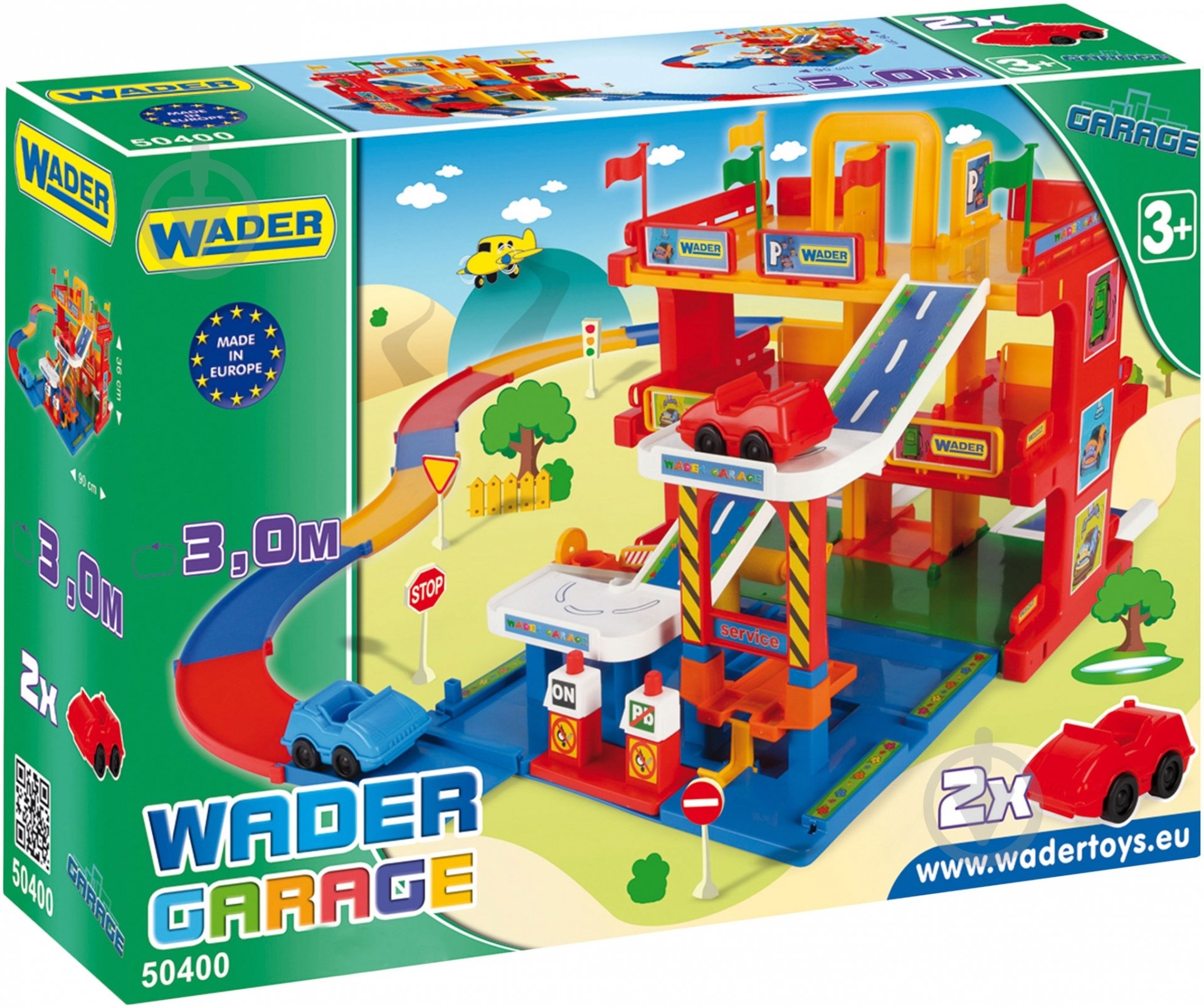Ігровий набір Wader Гараж 3 рівні з дорогою 50400 - фото 2 Ігровий набір Wader Гараж 3 рівні з дорогою 50400 - фото 2