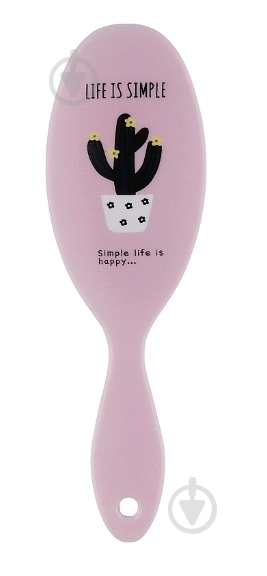 Щетка для волос Inter-Vion 201030 белый с черным - фото 3