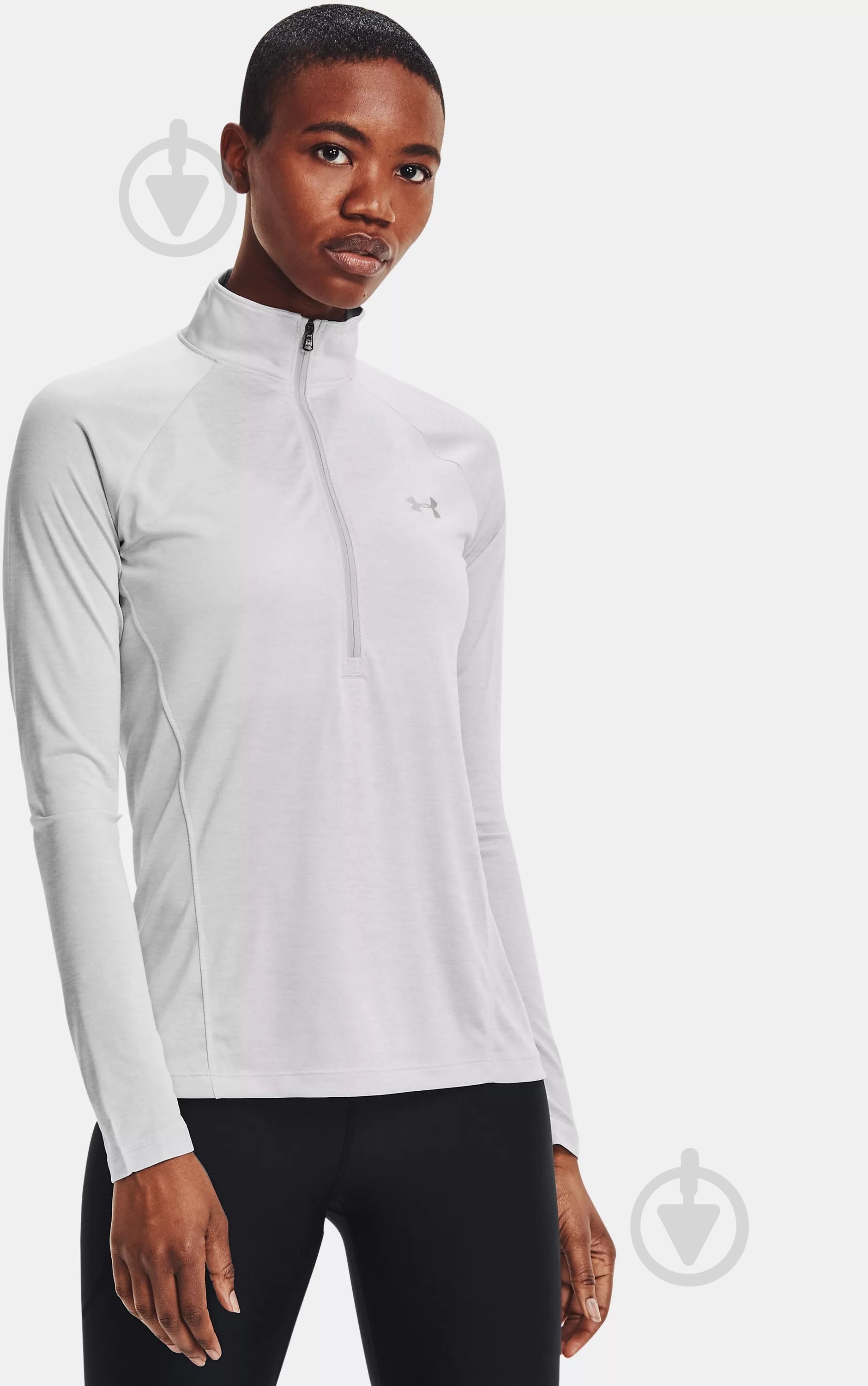 Джемпер Under Armour TECH 1/2 ZIP - TWIST 1320128-014 р.S-M сірий - фото 1