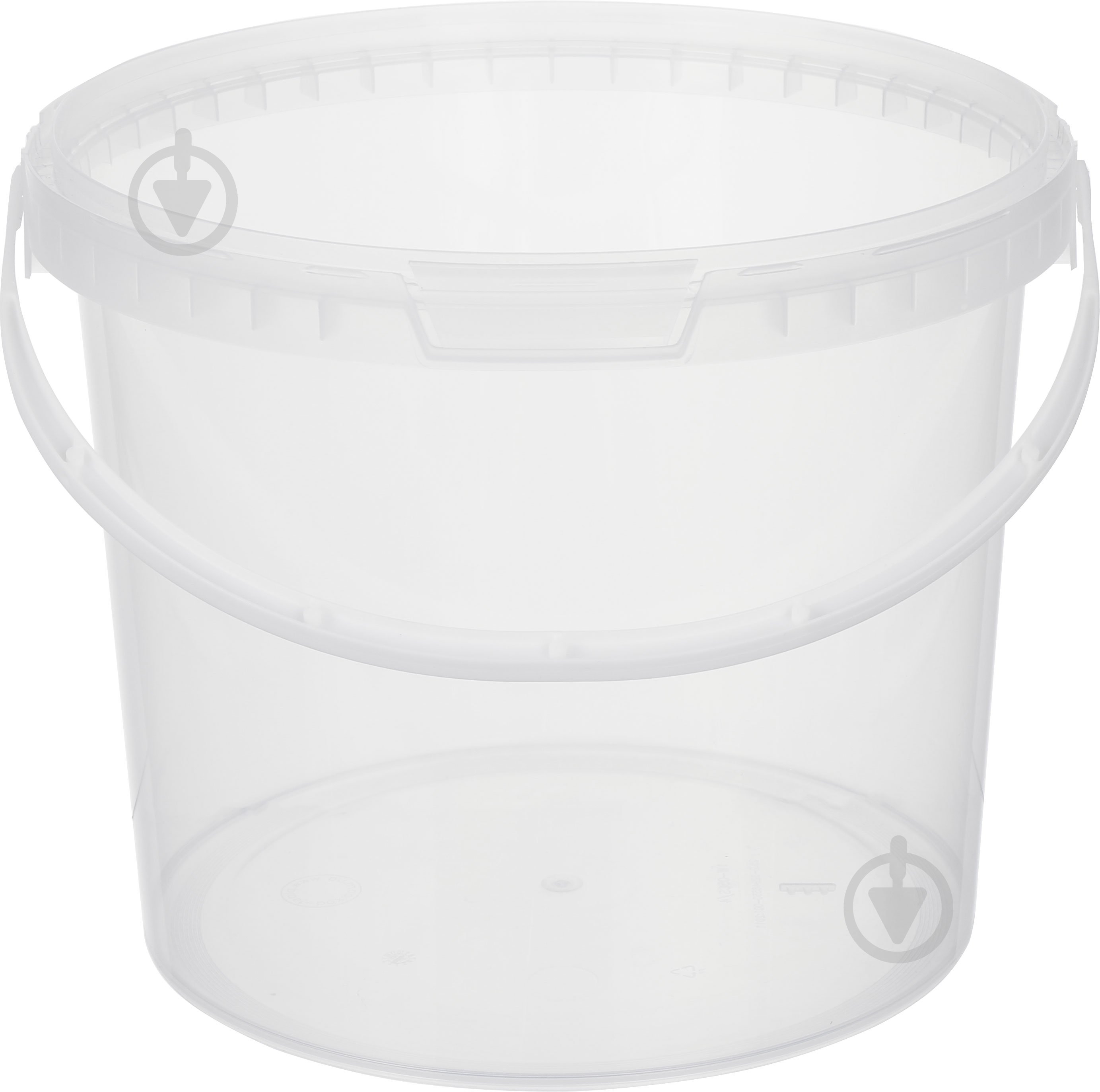 Ведро обычное Пласт-Бокс круглое 5 л прозрачный - фото 1
