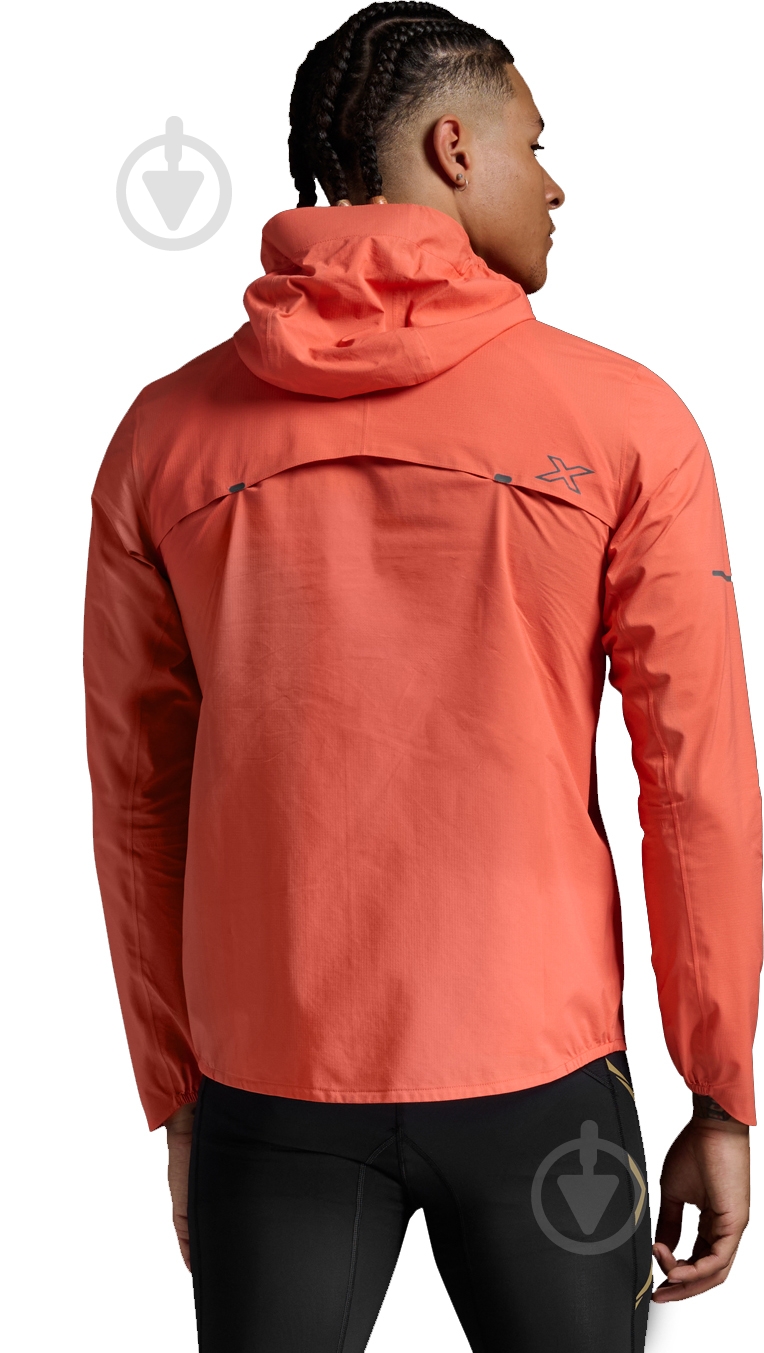 Вітрівка чоловіча 2XU IGNITION SHIELD JACKET MR7092a_EMB/BRF р.S помаранчева - фото 2
