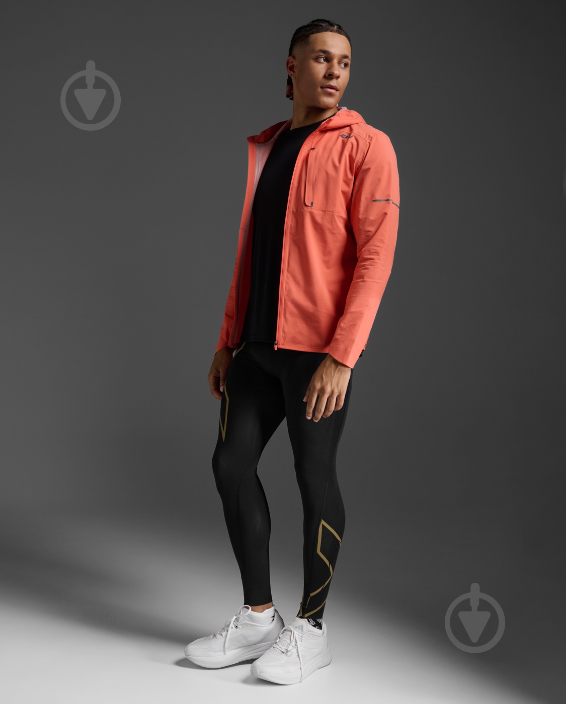 Вітрівка чоловіча 2XU IGNITION SHIELD JACKET MR7092a_EMB/BRF р.S помаранчева - фото 8